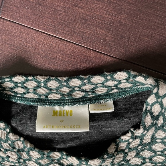 Maeve Anthropologie Textured Shannon Balloon Sleeved Top/Blouse - Picture 5 of 5